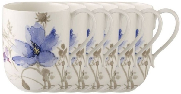 Villeroy & Boch Mariefleur Gris Basic Latte Macchiato Becher 370 ml 6er Set