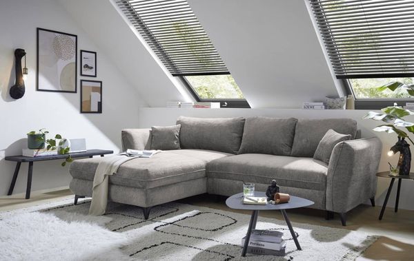 ED Exciting Design Ecksofa Heyland mit Schlaffunktion & Bettkasten
