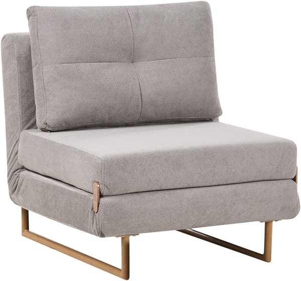 1-Sitzer Schlafsofa JERSLEV Stoff Grau