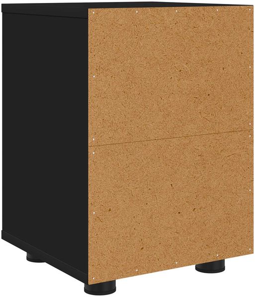 vidaXL Nachttische 2 pcs Schwarz 30,5 x 30 x 43 cm Holzwerkstoff 888800 Bild 8