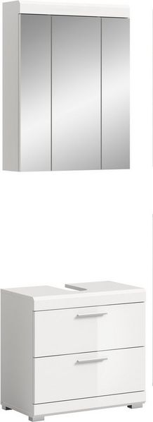 INOSIGN Badmöbel-Set Siena, 2 tlg, bestehend aus: Waschbeckenunterschrank, Spiegelschrank, (Set, 2-St, TOPSELLER), in verschiedenen Farben erhältlich, Badmöbel, Kombination, Badezimmer