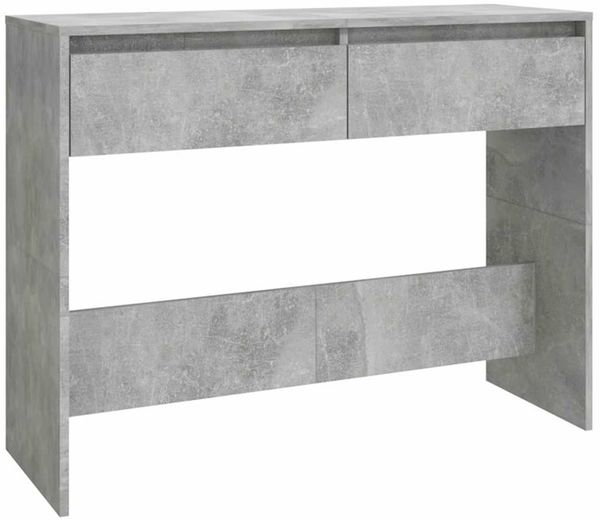 Konsolentisch, Beistelltisch, Konsole Betongrau 100x35x76,5 cm Holzwerkstoff