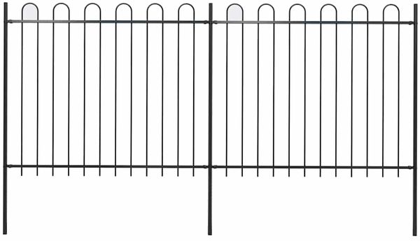 vidaXL Gartenzaun | Stahl | Robust | Modern 277675