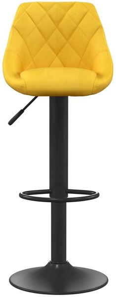 vidaXL Barhocker 2 Stk. Senfgelb Samt 335356 Bild 4