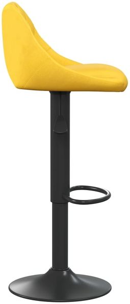 vidaXL Barhocker 2 Stk. Senfgelb Samt 335356 Bild 5