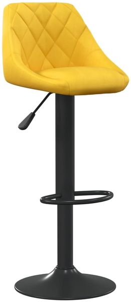 vidaXL Barhocker 2 Stk. Senfgelb Samt 335356 Bild 3