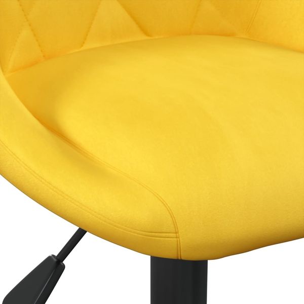 vidaXL Barhocker 2 Stk. Senfgelb Samt 335356 Bild 8