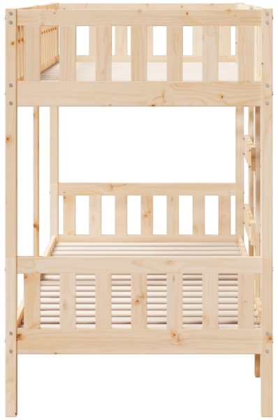 vidaXL Etagenbett 90x190 cm Massivholz Kiefer 3308604 Bild 5