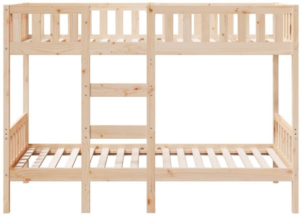 vidaXL Etagenbett 90x190 cm Massivholz Kiefer 3308604 Bild 4