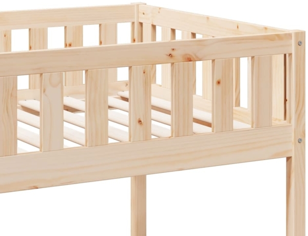 vidaXL Etagenbett 90x190 cm Massivholz Kiefer 3308604 Bild 7