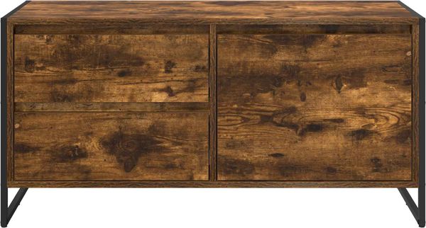 vidaXL TV-Schränk Raucharbe 100 x 36 x 49.5 cm Holzwerkstoff 886620 Bild 6