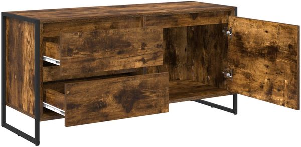 vidaXL TV-Schränk Raucharbe 100 x 36 x 49.5 cm Holzwerkstoff 886620 Bild 5