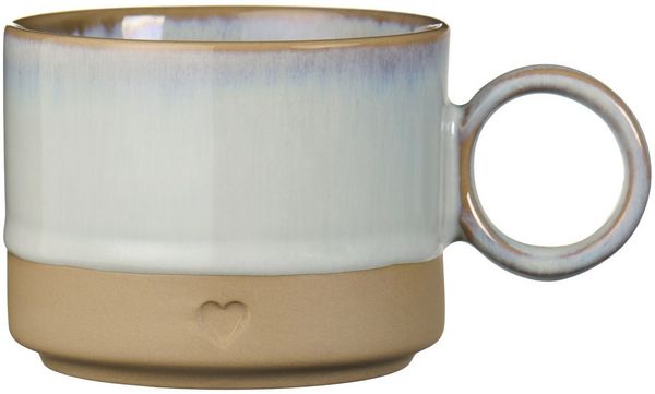 Farbauswahl - Ib Laursen Tasse Kaffeetasse Steingut 290ml mit Herz 2468 hellblau - 26