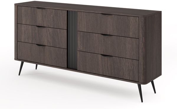 Selsey 'Veris' - Kommode mit sechs Schubladen, Dunin-Eiche, 163 cm
