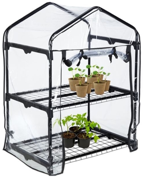Gewächshaus für Balkon mit 2 Ebenen