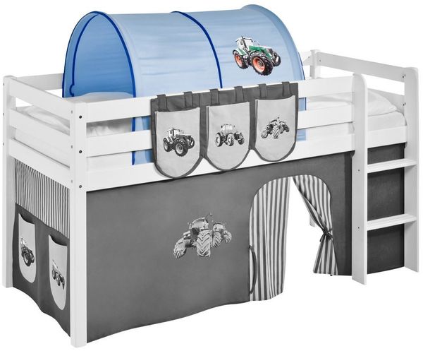 Lilokids Betttunnel Tunnel Trecker Blau - für Hochbett, Spielbett und Etagenbett