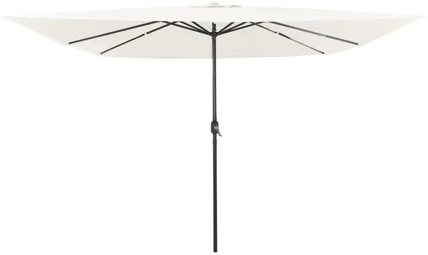 vidaXL Garten-Sonnenschirm Sand 295 x 295 x 245 cm Polyester und Stahl 42003660