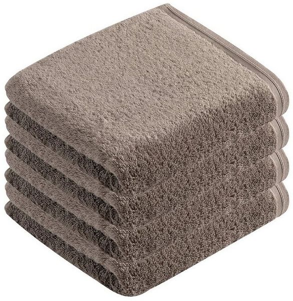Vossen Handtücher 4er Pack Handtuch 50x100 cm Vegan Life, Frottier (Spar-Set, 4-St), Vegan