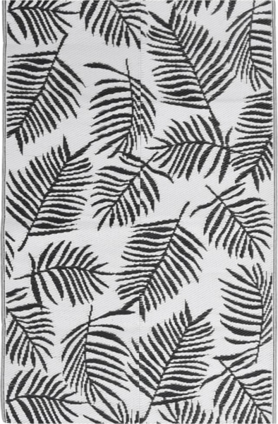 vidaXL Outdoor-Teppich ARAKIL Schwarz 140x200 cm PP 317013