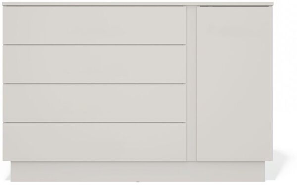 MAGOWA Schubkastenkommode MODERNE KOMMODEN & NACHTTISCHE – SERIE AMBER, griffloser Fronten mit TIP-ON-System
