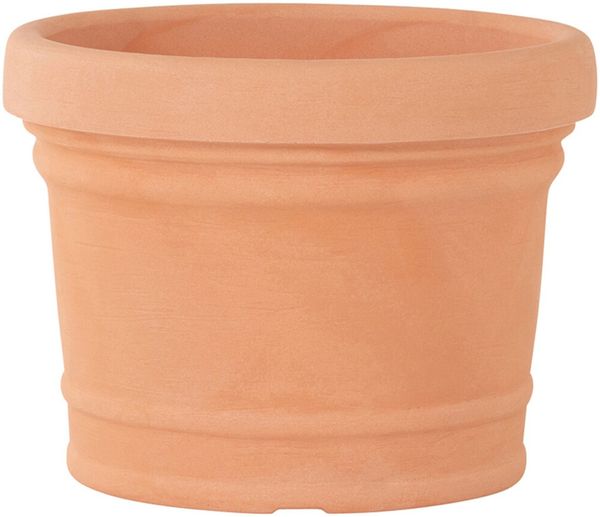 Pflanzgefäß NORAH 60 terra Ø 60 x 45 cm – Großer Blumentopf aus Kunststoff in Terracotta für Garten Balkon & Terrasse