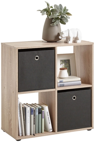 Raumteiler Metro 4 / Mega 400, Holzwerkstoff, Holzfarben, 70 x 73 x 33 cm