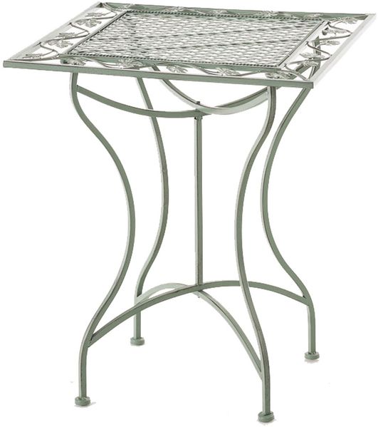 CLP Gartentisch Asina quadratisch 60x60 cm Beistelltisch im Jugendstil,antik-grün