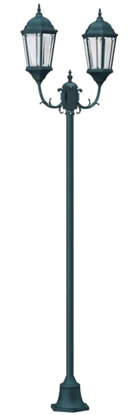 vidaXL Garten-Licht Vintage gebürstetes Grün 68 x 20 x 235 cm 42000342