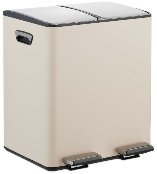 Relaxdays Mülleimer Küche 2x 15 Liter