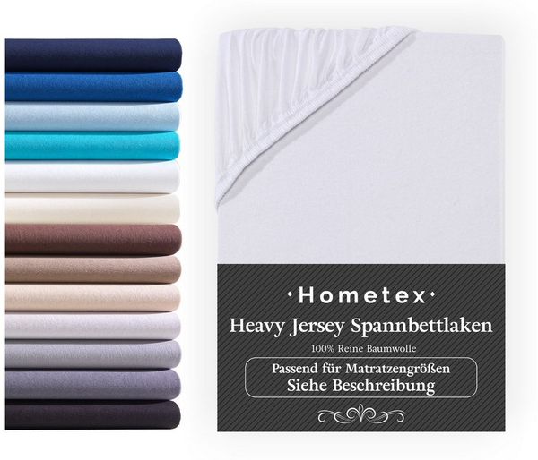 Hometex Premium Textiles Spannbettlaken Exclusive Topper-Spannbettlaken, Jersey, Für Matratzentopper und Boxspringbett Topper
