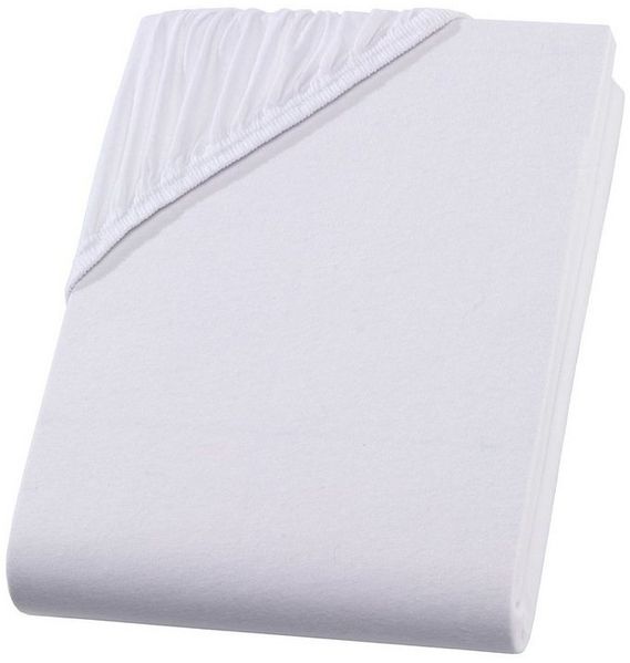 Hometex Premium Textiles Spannbettlaken Exclusive Topper-Spannbettlaken, Jersey, Für Matratzentopper und Boxspringbett Topper Bild 2