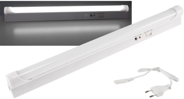 LED Notleuchte "CTNL-90 SMD-UB"Lithium Akku 2x 3,7V/2,2Ah, 9W, 40x4x3cm