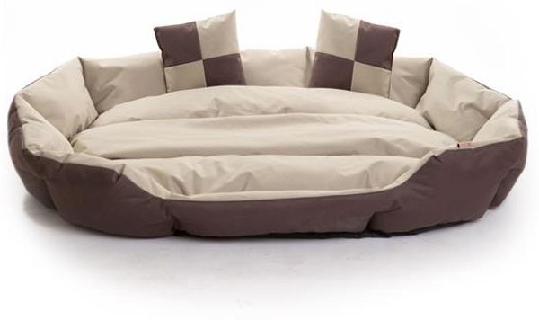 Hundebett Hundekissen Hundekorb 150x120x25 cm Haustierbett Hundesofa Dunkelbraun