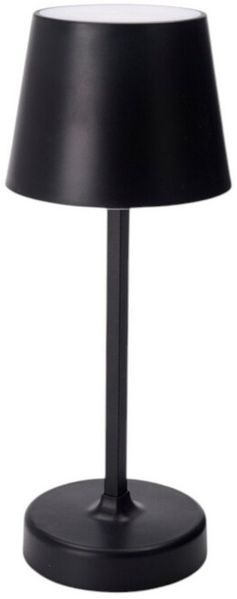 Meinposten LED Tischleuchte Lampe Leuchte LED weiß schwarz Batterie Leselampe Nachttischlampe, LED fest integriert, Tageslichtweiß