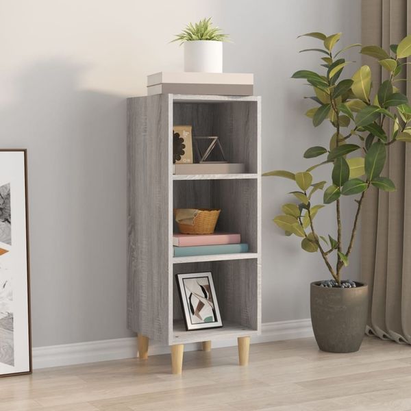 Sideboard Grau Sonoma 34,5 x 32,5 x 90 cm Holzwerkstoff [817421]