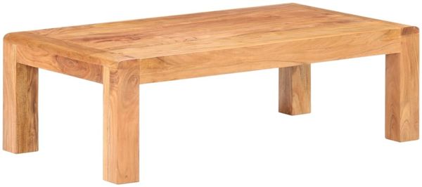 vidaXL Couchtisch 110x60x35 cm Massivholz mit Honigfarbenem Finish 289630