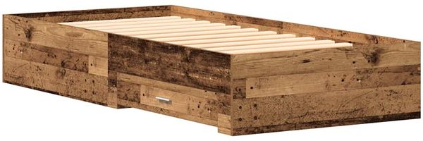 vidaXL Bettrahmen mit Schubladen Altholz 100 x 200 cm Holzwerkstoff 3333981 Bild 7