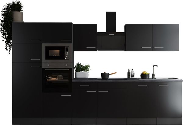 RESPEKTA Küchenzeile Oliver, Breite 340 cm, 90 cm Arbeitshöhe, in exklusiver Konfiguration für OTTO