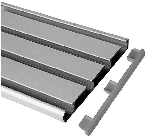Bestlivings Gardinenschiene, wird auf vorhandene Alu Gardinenschiene gesteckt, Klickgleiter (20er Pack) Gleiter für Aluminiumschienen 100% Kunststoff