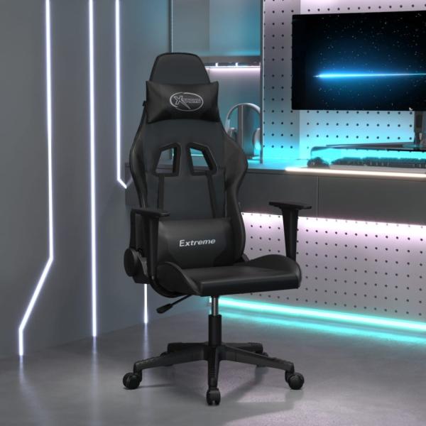 vidaXL Gaming-Stuhl Schwarz Kunstleder 3143695