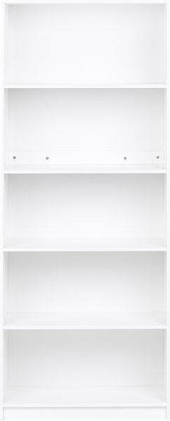 Bücherregal mit 5 Ebenen ZEHNA 197 cm Weiß Bild 4
