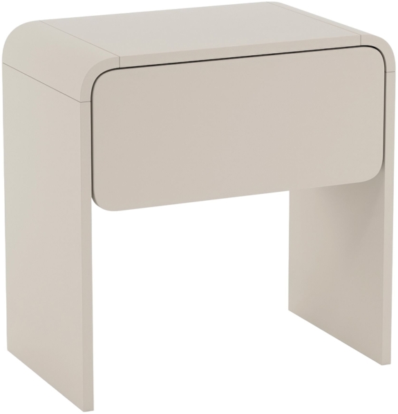 Selsey 'Lummo' Nachttisch mit Schublade, Kaschmirgrau, 50 cm