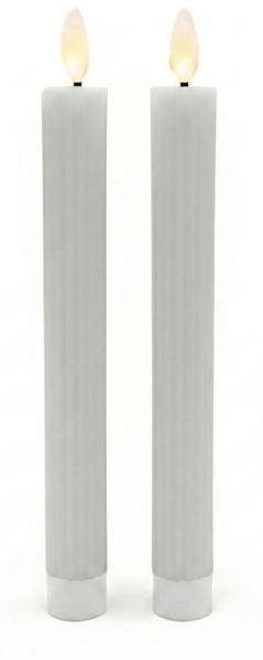 Relaxdays LED Stabkerzen 2er Set