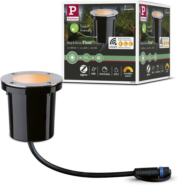 Paulmann 94588 Plug&Shine LED Bodeneinbauleuchte Smart Home Zigbee tunable warm Bild 6