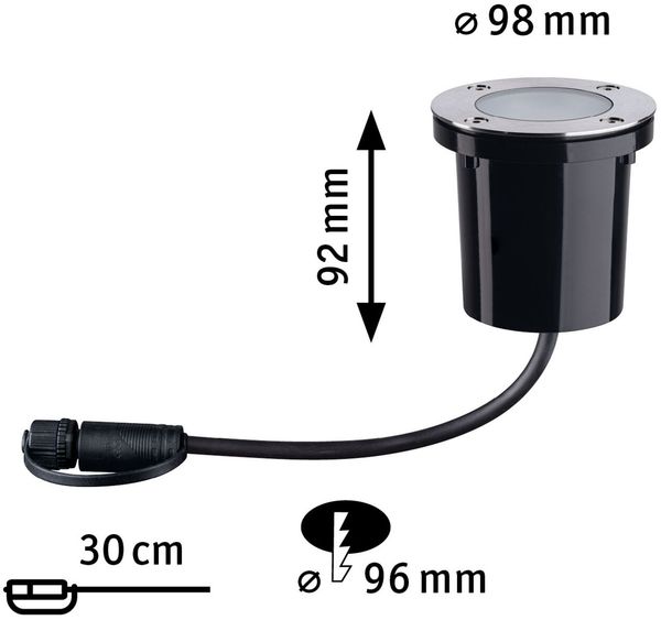 Paulmann 94588 Plug&Shine LED Bodeneinbauleuchte Smart Home Zigbee tunable warm Bild 5