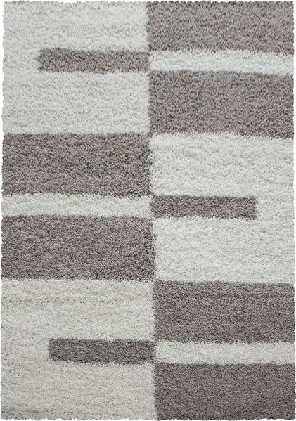 Hochflor Teppich Gianna rechteckig - 200x290 cm - Beige