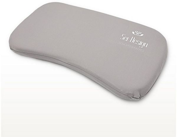 SEI Design Babykissen Baby Memory-Foam Kopfkissen – 44x25x3 cm – mit Kopfmulde, kühlender, mit Kopfmulde, flache Form, atmungsaktiv
