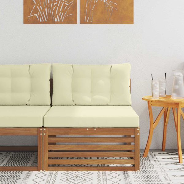 vidaXL Outdoor Mittelsofa Massivholz Akazie Natur 900563