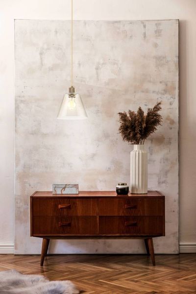 Eglo 43633 Hängeleuchte COPLEY goldfarben klar E27 1X40W H:110cm Ø:20cm dimmbar