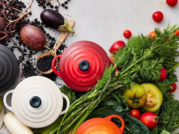 Le Creuset 'Poterie' Mini Cocotte, Steinzeug kirschrot, Ø 10 cm, 0,2 l